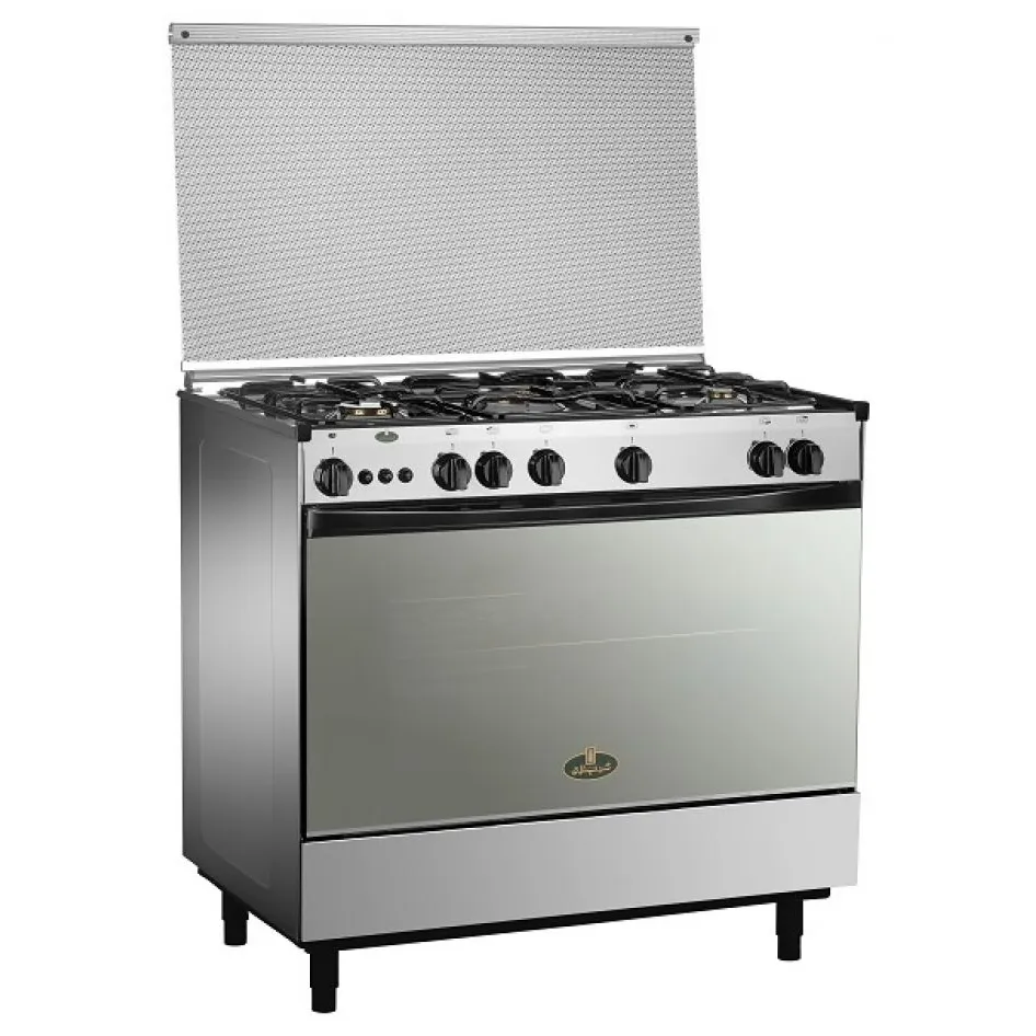 بوتاجاز غاز 5 شعلة 90 * 60 (الجوكر) الوان  